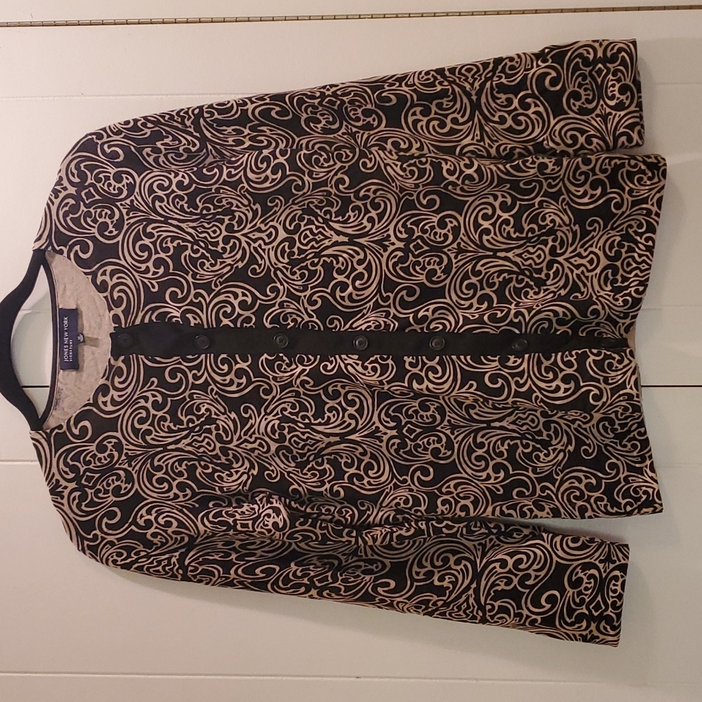 Jones New York silk blend cardigan.  Size M
